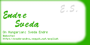 endre sveda business card